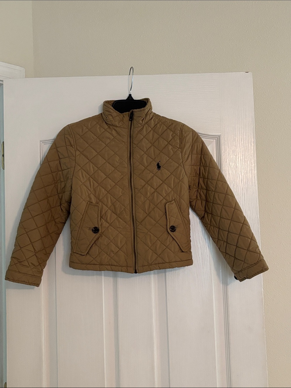 Polo by Ralph Lauren Quilted Tan Puffer Jacket - Kids